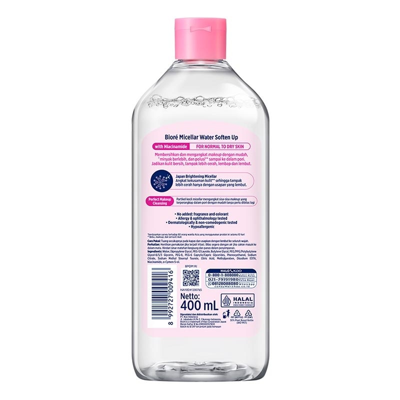 Biore Micellar Water Soften Up 400ml