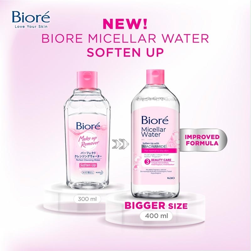 Biore Micellar Water Soften Up 400ml