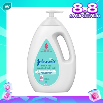 JOHNSON & JOHNSON Johnsons Milk+Rice Baby Bath 1000ml