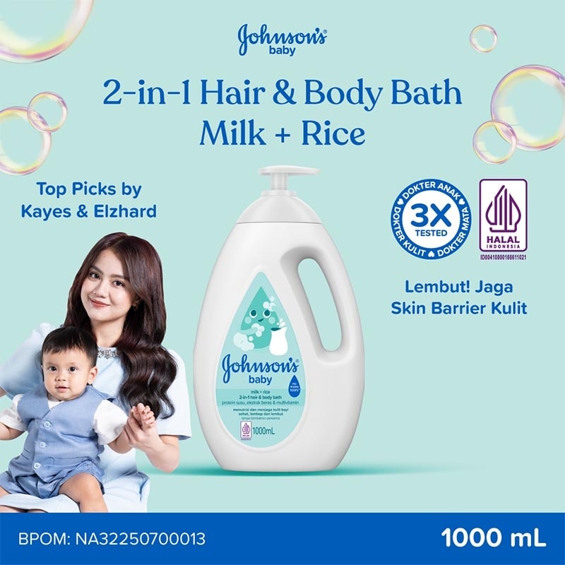 Baby Milk + Rice Hair & Body Bath 1L