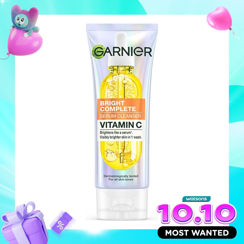 Garnier Bright Complete Vitamin C Serum Cleanser 100ml image