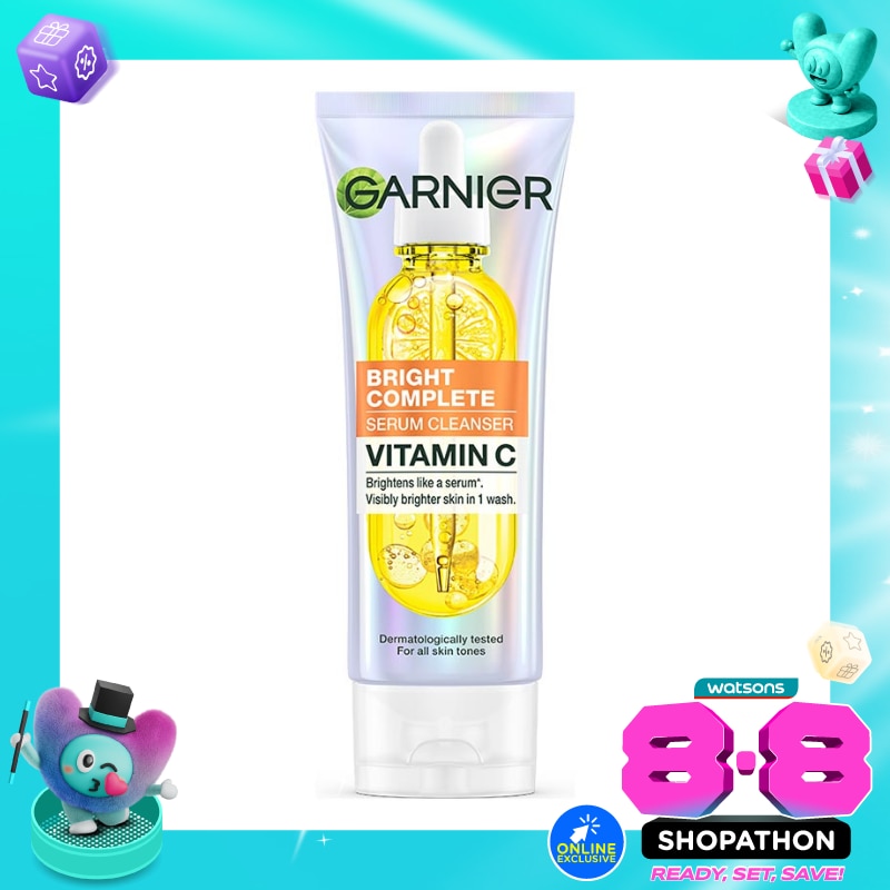 Garnier Bright Complete Vitamin C Serum Cleanser 100ml image