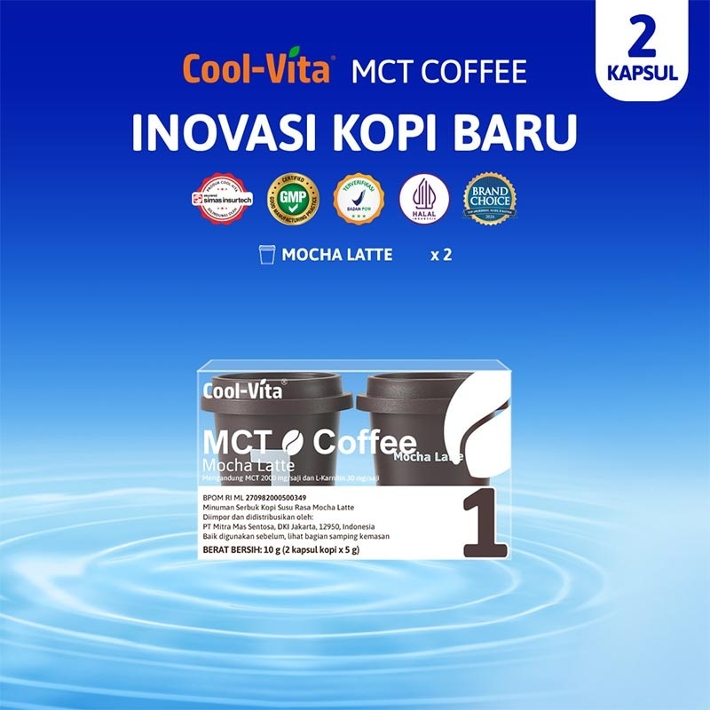 Coolvita MCT Coffee Capsule Mocha Latte 2'S