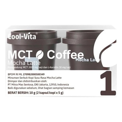 COOLVITA Coolvita MCT Coffee Capsule Mocha Latte 2'S