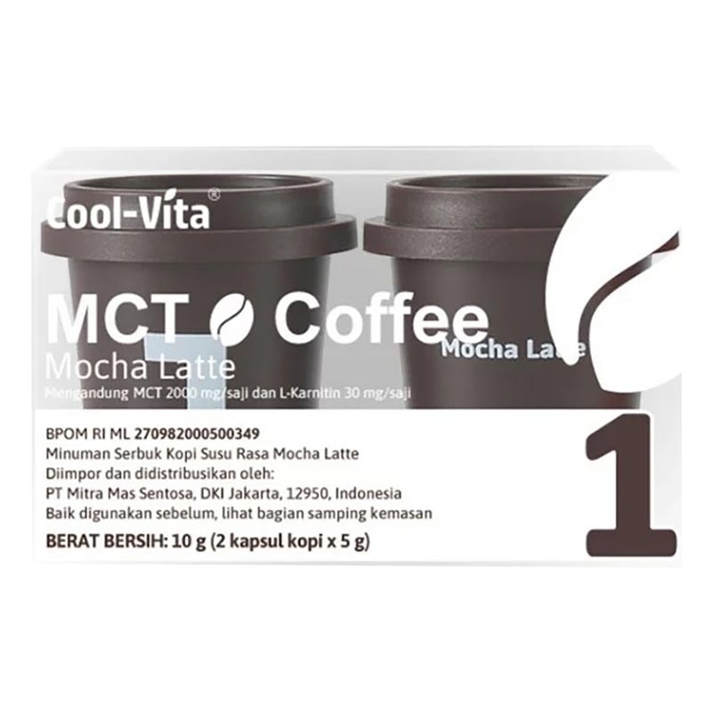 Coolvita MCT Coffee Capsule Mocha Latte 2'S