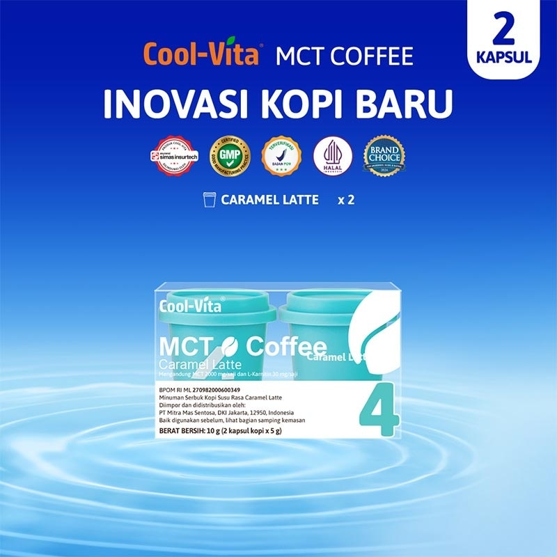 Coolvita MCT Coffee Capsule Caramel Latte 2'S