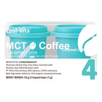 COOLVITA Coolvita MCT Coffee Capsule Caramel Latte 2'S