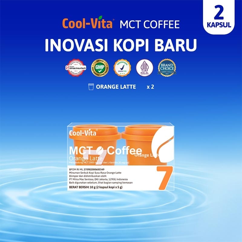 Coolvita MCT Coffee Capsule Orange Latte 2'S