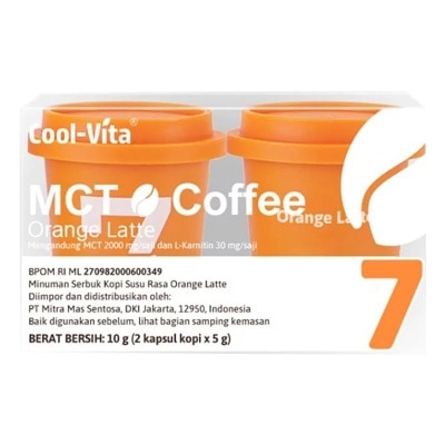 COOLVITA Coolvita MCT Coffee Capsule Orange Latte 2'S