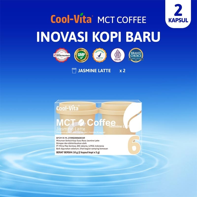 Coolvita MCT Coffee Capsule Jasmine Latte 2'S