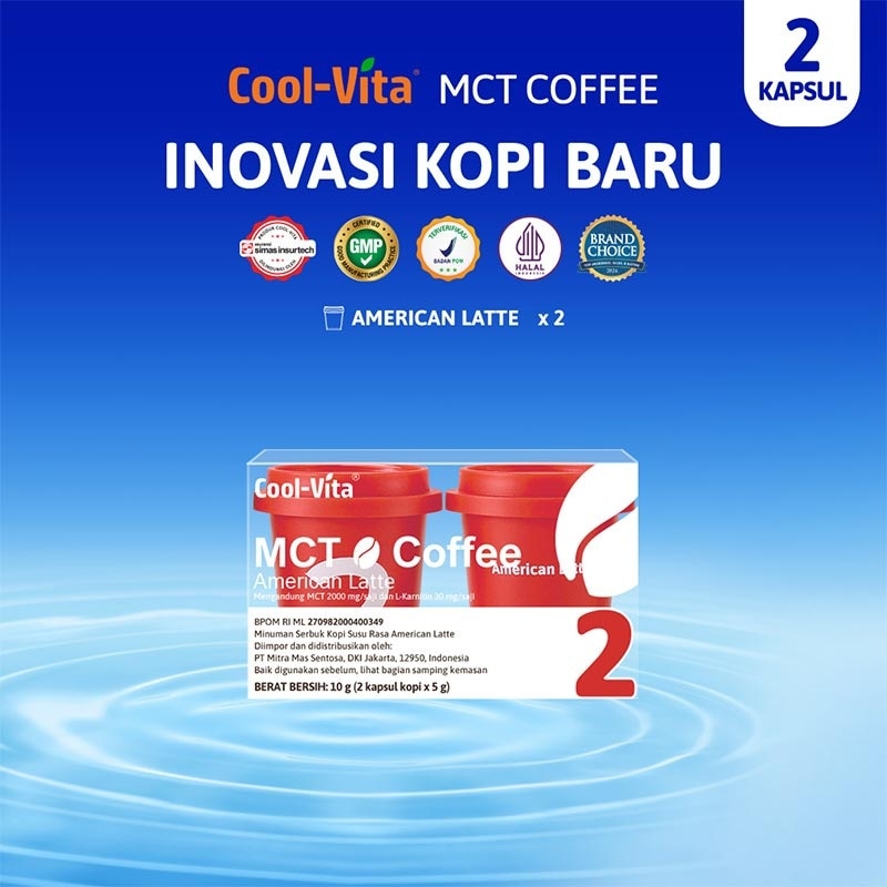 Coolvita MCT Coffee Capsule American Latte 2'S