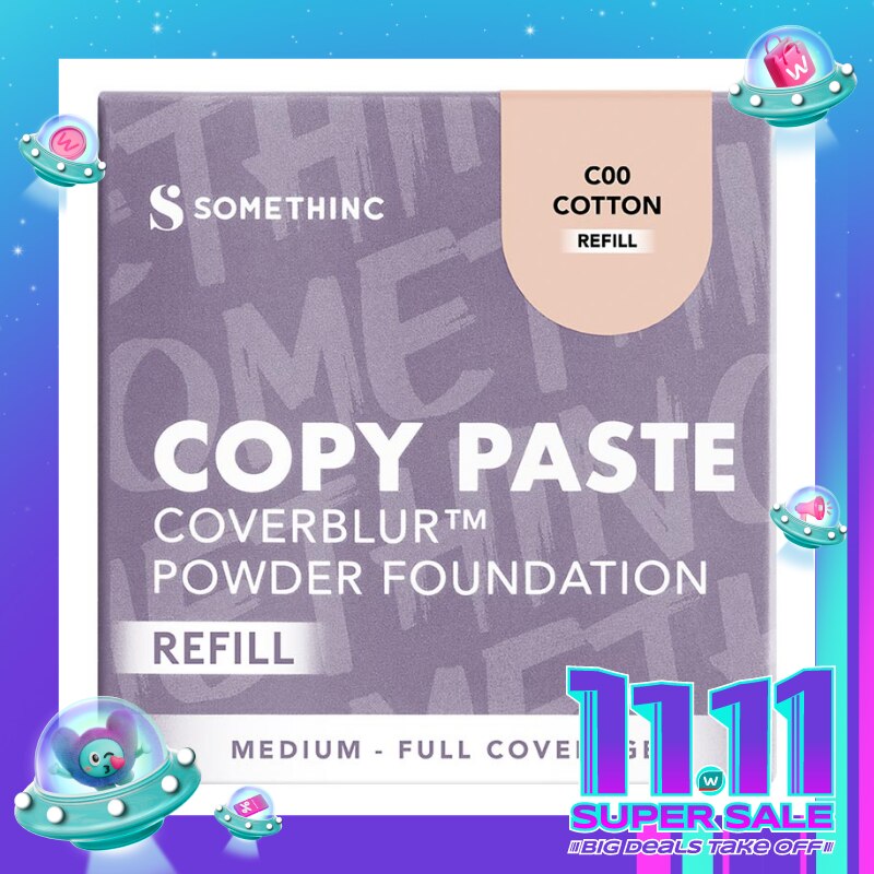 Somethinc Refill Copy Paste CoverBlur Powder Foundation C00 Cotton