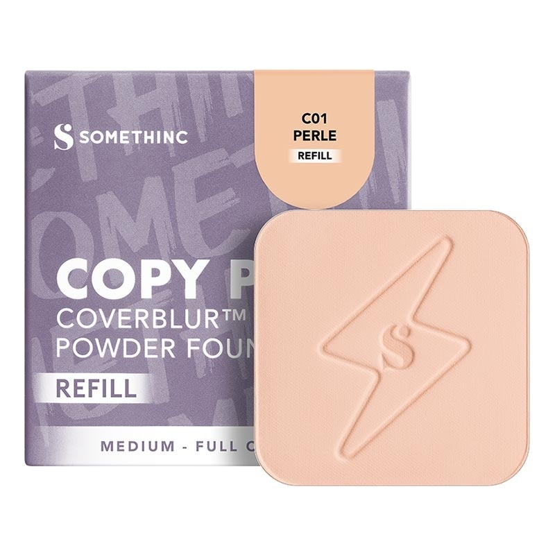 Somethinc Refill Copy Paste CoverBlur Powder Foundation C01 Perle