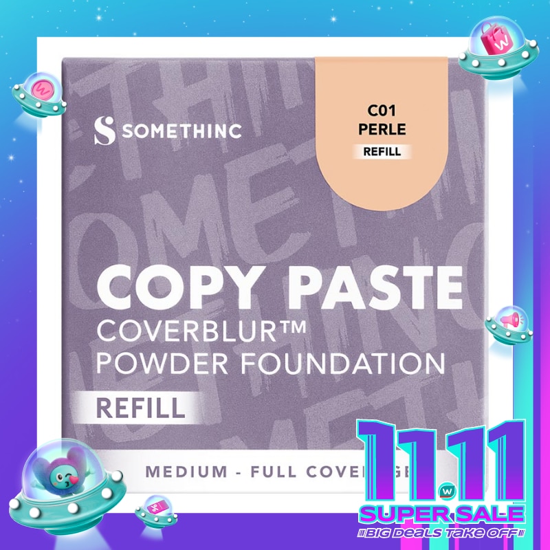 Somethinc Refill Copy Paste CoverBlur Powder Foundation C01 Perle