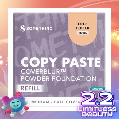 SOMETHINC Somethinc Refill Copy Paste CoverBlur Powder Foundation C01.5 Butter