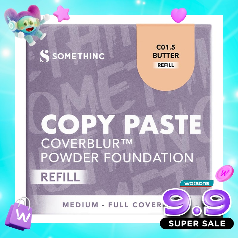 Somethinc Refill Copy Paste CoverBlur Powder Foundation C01.5 Butter image