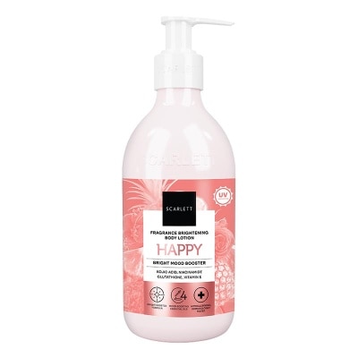 SCARLETT Scarlett Whitening Happy Fragrance Brightening Body Lotion Bright Mood Booster 300ml