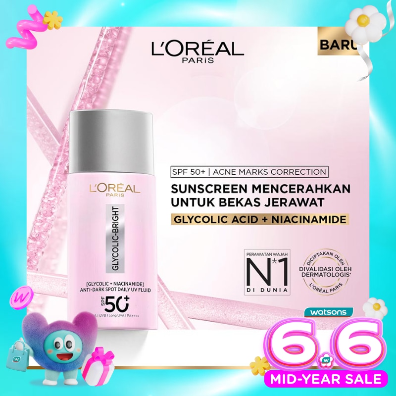 Glycolic Bright Anti Dark-Spot Daily UV Fluid SPF50+ 50ml