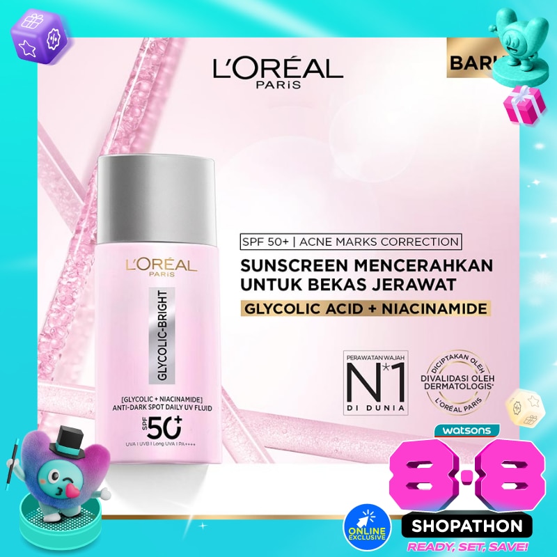 Glycolic Bright Anti Dark-Spot Daily UV Fluid SPF50+ 50ml image