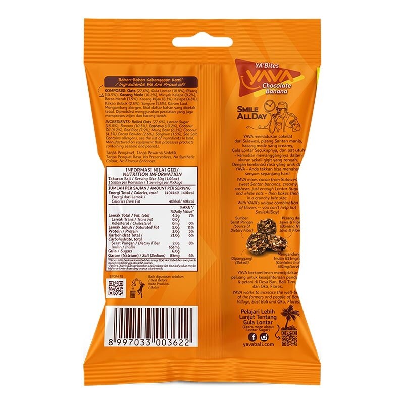 YA'Bites Chocolate Banana 35g image