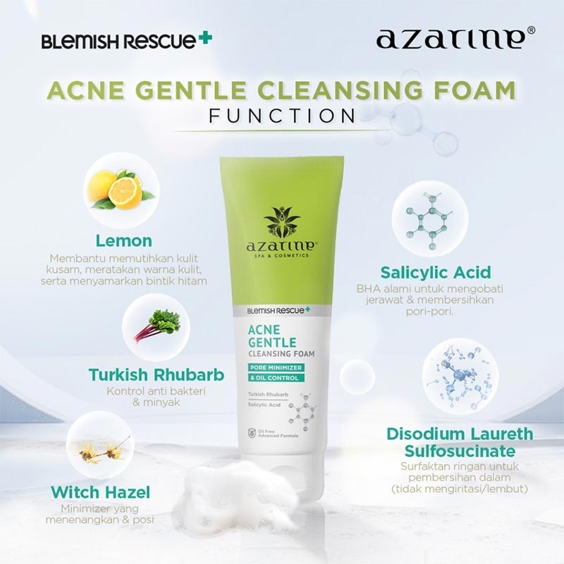 Azarine Acne Gentle Cleasing Foam 60ml