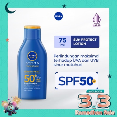NIVEA Nivea Sun Protect & Moisture SPF50 PA+++ Lotion 75ml