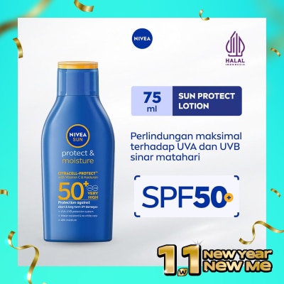 NIVEA Nivea Sun Protect & Moisture SPF50 PA+++ Lotion 75ml