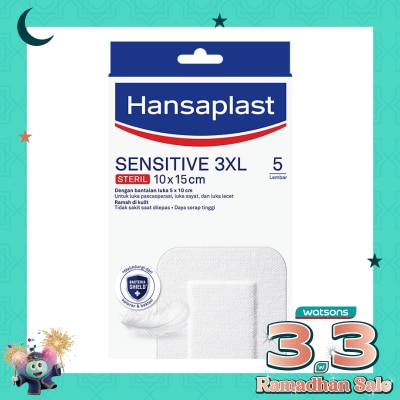 HANSAPLAST Sensitive Steril 3XL 10 x 15cm 5'S