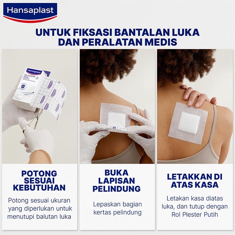 Hansaplast Rol Plester Putih 1m x 10cm