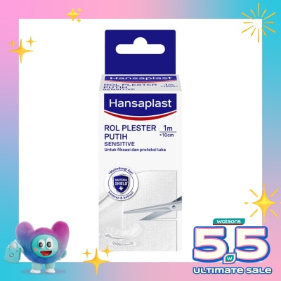 HANSAPLAST - Roll Plester Putih 1m x 10cm