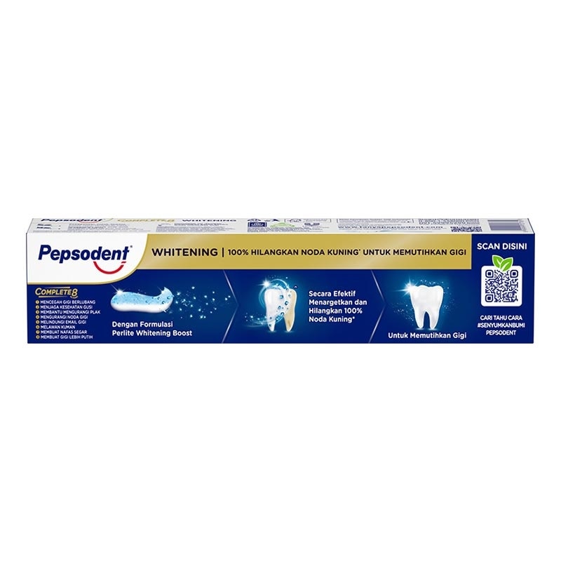 Pepsodent Pasta Gigi Complete 8 Whitening 190g