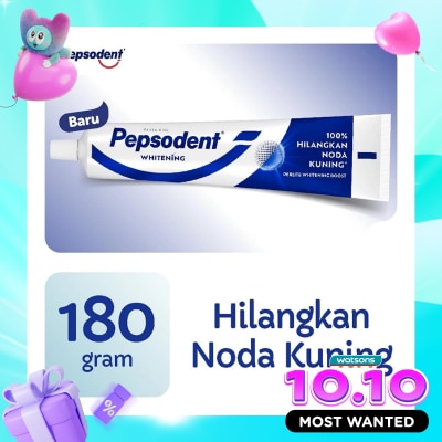 Pepsodent Pasta Gigi Complete 8 Whitening 180g image