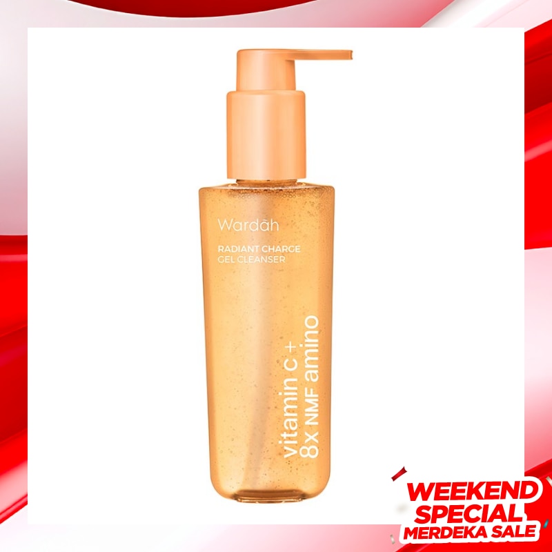 Wardah Vitamin C + 8X NMF Amino Radiant Charge Gel Cleanser 120ml