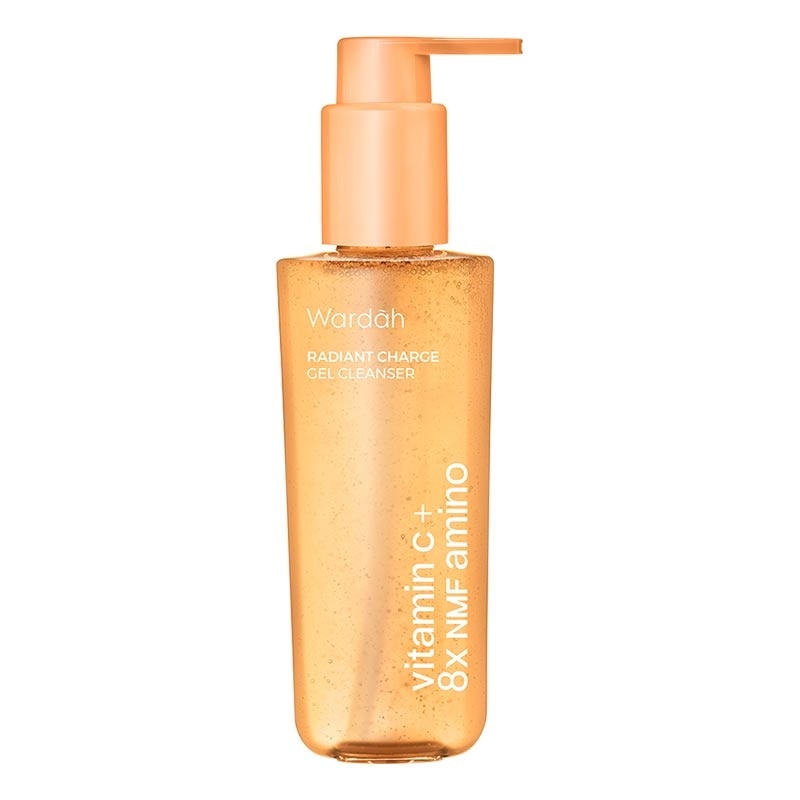 Wardah Vitamin C + 8X NMF Amino Radiant Charge Gel Cleanser 120ml