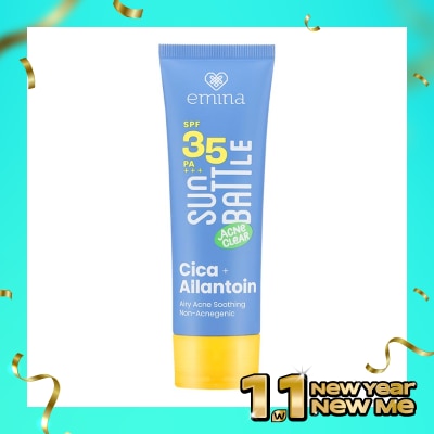 EMINA Emina Sun Battle SPF 35 PA +++ Acne Clear Cica + Allantoin Airy Acne Soothing 50ml