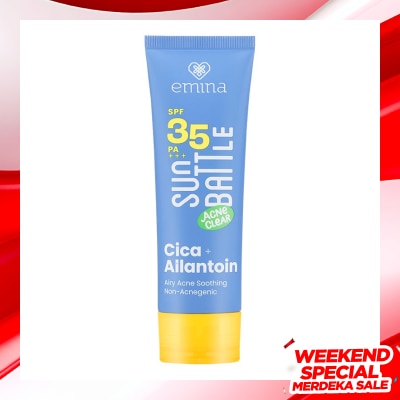 EMINA Emina Sun Battle SPF 35 PA +++ Acne Clear Cica + Allantoin Airy Acne Soothing 50ml