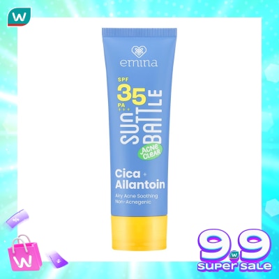 EMINA Emina Sun Battle SPF 35 PA +++ Acne Clear Cica + Allantoin Airy Acne Soothing 50ml