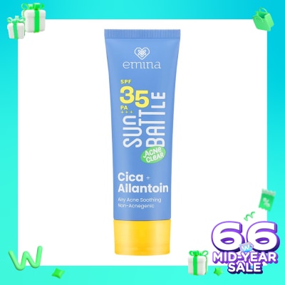 EMINA Emina Sun Battle SPF 35 PA +++ Acne Clear Cica + Allantoin Airy Acne Soothing 50ml