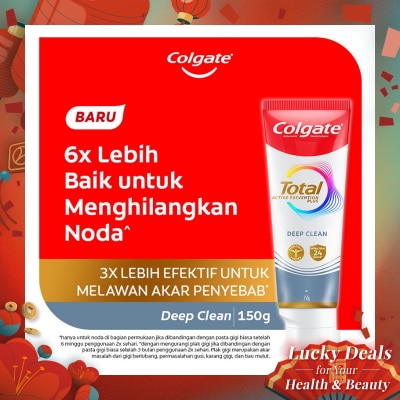 COLGATE Colgate Total Deep Clean Toothpaste 150g - Pasta Gigi