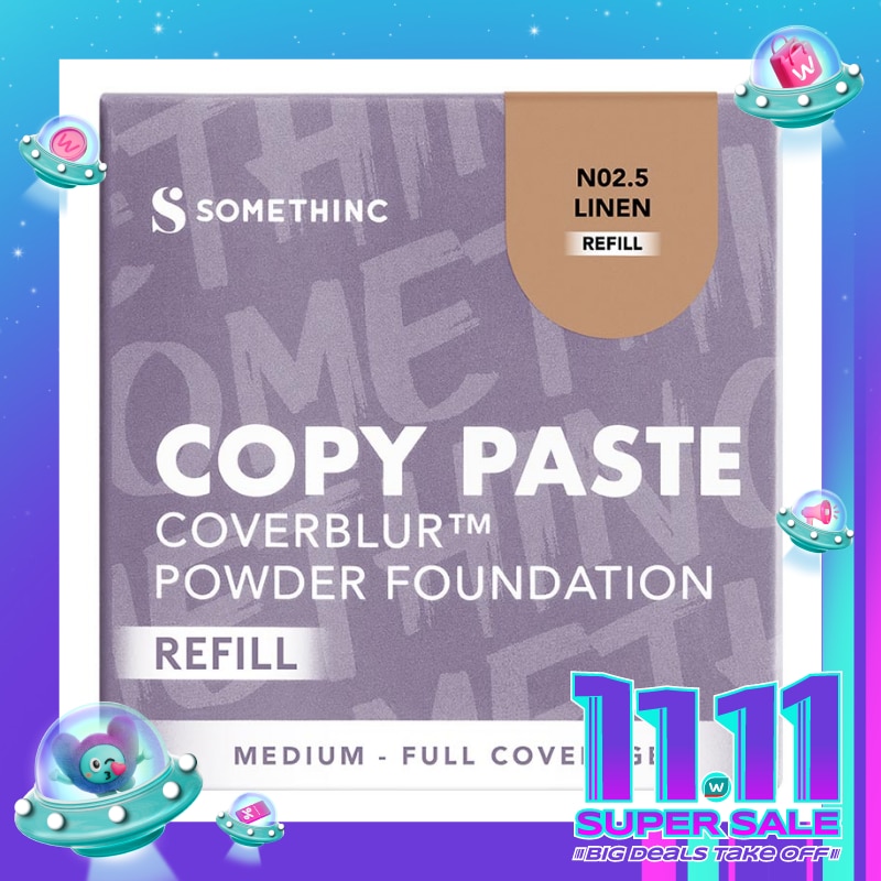 Somethinc Refill Copy Paste Coverblur Powder Foundation N02.5 Linen