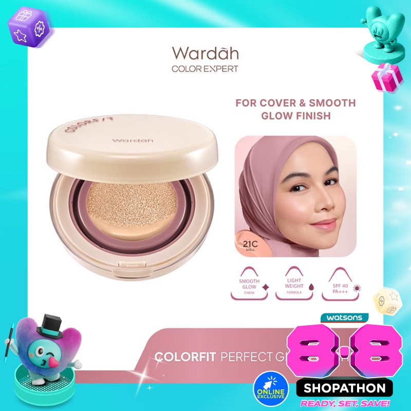 Wardah Colorfit Perfect Glow Cushion 21C Shell 15g image