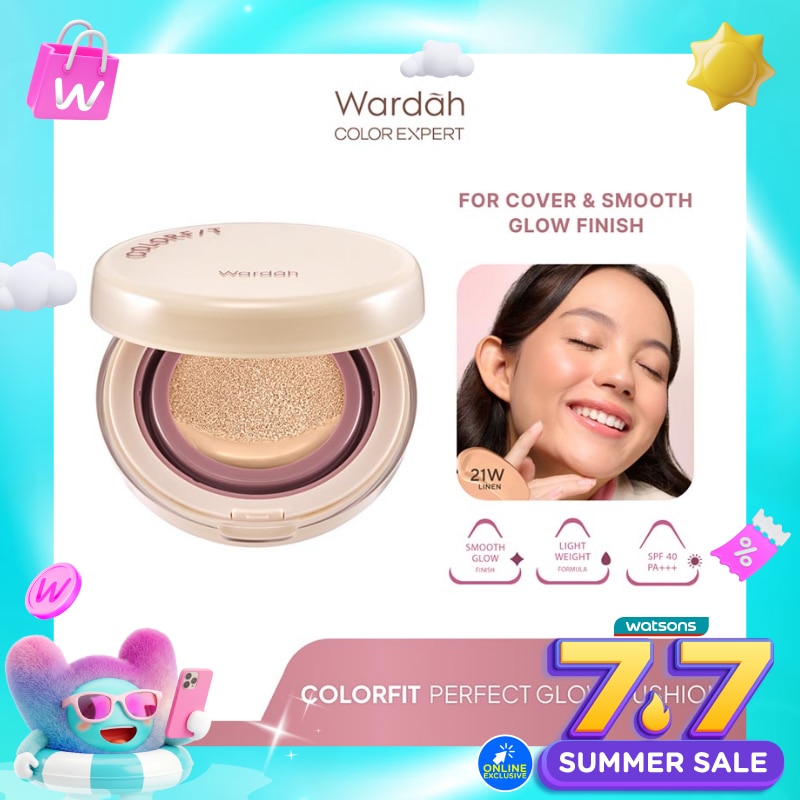 Wardah Colorfit Perfect Glow Cushion 21W Linen 15g
