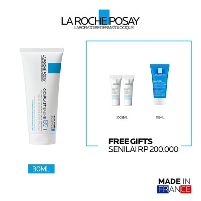 LA ROCHE POSAY [Buy 1 Get 3] Cicaplast Baume 100ml Free Hyalu B5 Serum 3ml (x2) & Effaclar Foaming Gel 15ml