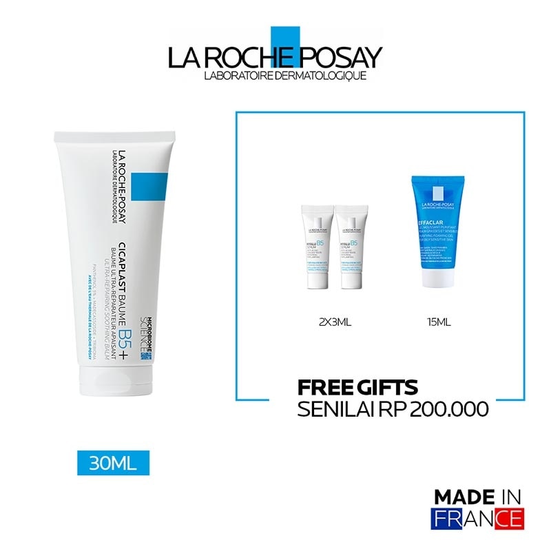 [Buy 1 Get 3] Cicaplast Baume 100ml Free Hyalu B5 Serum 3ml (x2) & Effaclar Foaming Gel 15ml