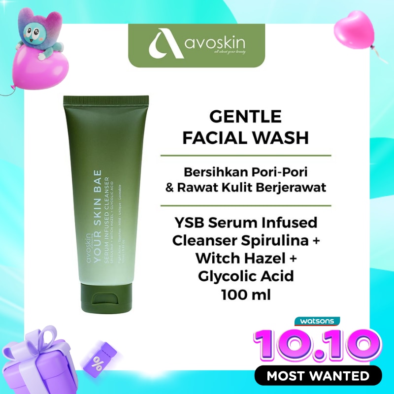 Avoskin Your Skin Bae Serum Infused Cleanser Spirulina 100ml image