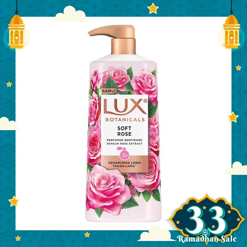 Promo Harga LUX Botanicals Body Wash Soft Rose 580 ml - Watsons