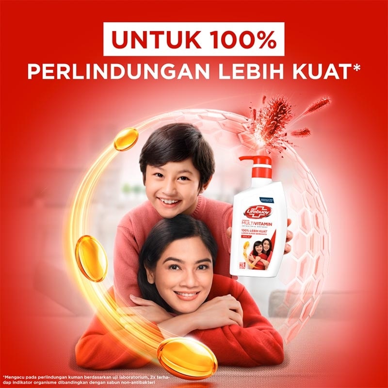 Lifebuoy Sabun Mandi Cair Total 10 500ml