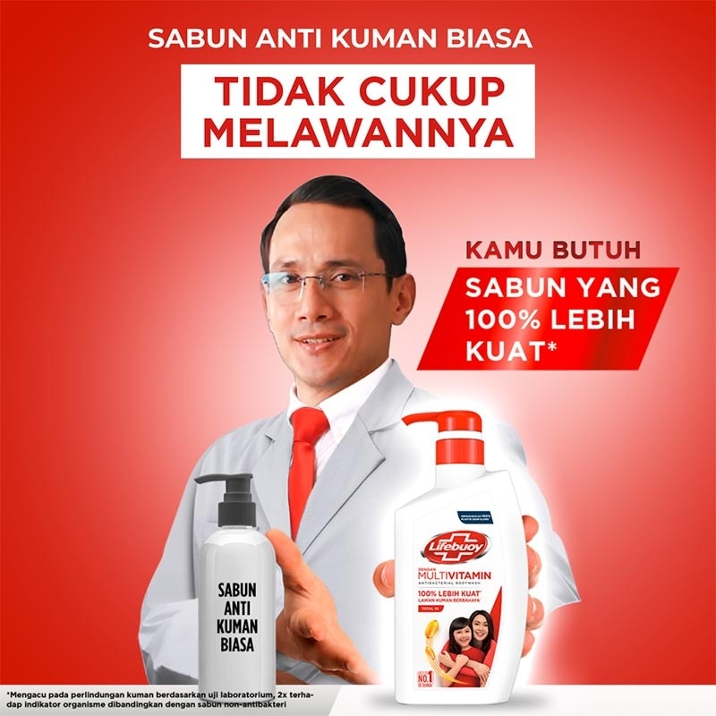 Lifebuoy Sabun Mandi Cair Total 10 500ml