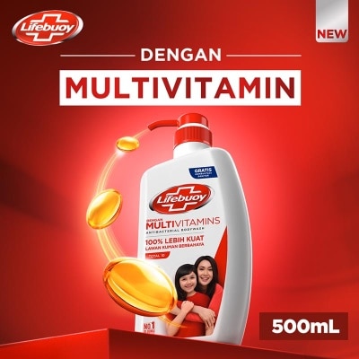 LIFEBUOY - Lifebuoy Sabun Mandi Cair Total 10 500ml