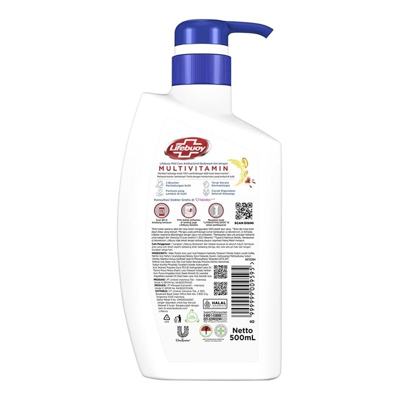 Lifebuoy Sabun Mandi Cair Mild Care 500ml